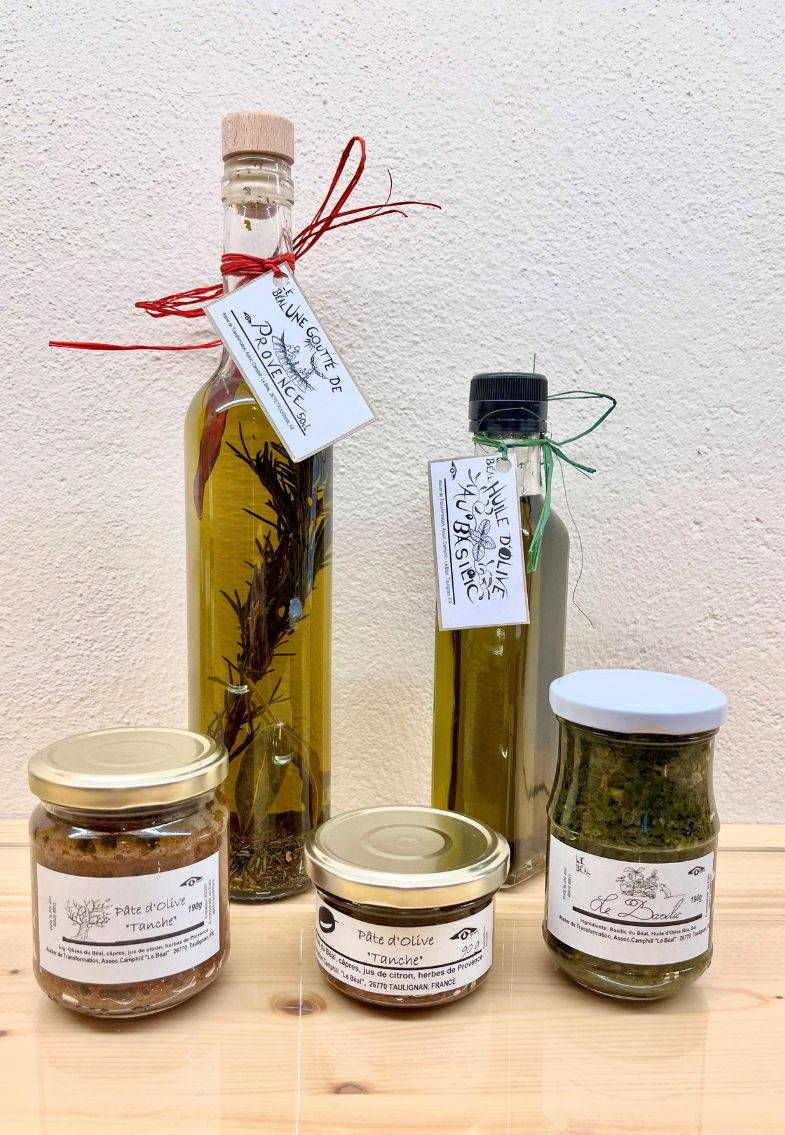 Nos produits à l’huile d’olive